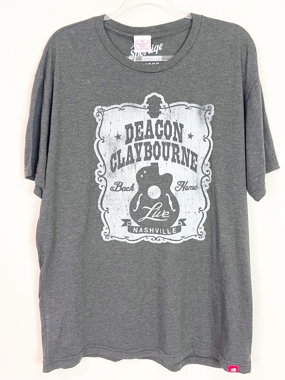 SPORTIQE APPAREL GRAY “NASHVILLE” GRAPHIC T-SHIRT MENS XL NWT